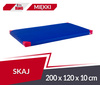Materac gimnastyczny 200 x 120 x 10 cm skaj R60 niebieski