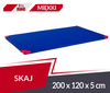 Materac gimnastyczny 200 x 120 x 5 cm skaj R90 niebieski