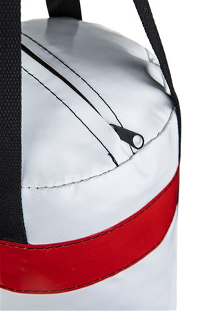 Zestaw bokserski dla dzieci: worek 60 cm biały + rękawice Fire