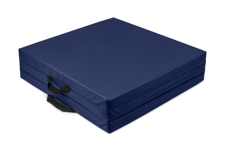 Materac składany 195 x 90 x 5 cm niebieski