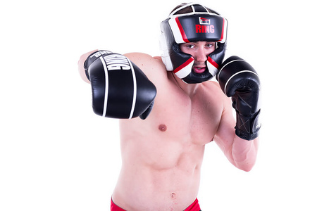 Rękawice bokserskie skórzane Competition Black