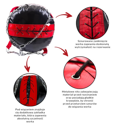 Worek bokserski Super 120 x 35 cm pusty