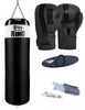 Pusty zestaw worek bokserski Kolos 150 x 45 cm biały + rękawice Force + mocowanie owalne