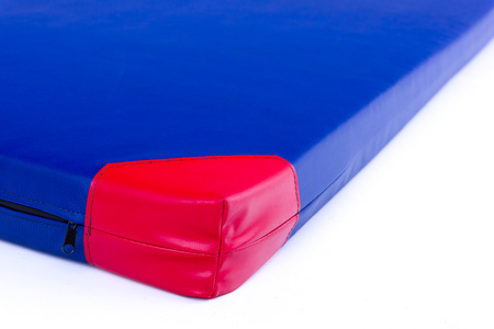 Materac gimnastyczny 200 x 120 x 10 cm skaj R60 niebieski