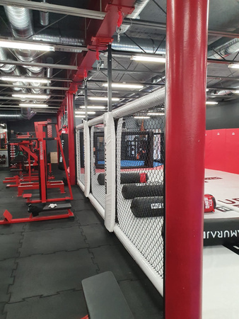 Panele MMA w formie ścian do oktagonu