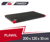 Materac gimnastyczny 200 x 120 x 10 cm PVC R90 czarny