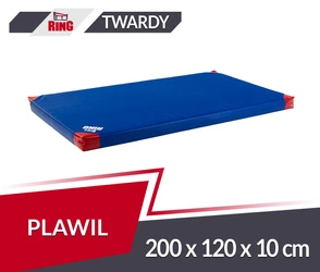 Materac gimnastyczny 200 x 120 x 10 cm PVC R90 niebieski