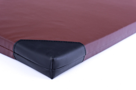 Materac gimnastyczny 200 x 120 x 5 cm skaj R90 brązowy