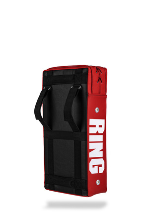 Tarcza prosta treningowa 60 x 30 x 15 cm skóra skórzana Czerwona