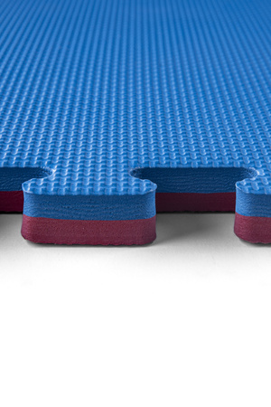 Mata puzzle Eco-Line 100 x 100 x 2 cm niebiesko czerwona