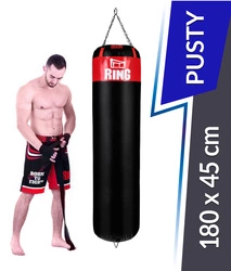 Worek bokserski Kolos 180 x 45 cm pusty czerwony