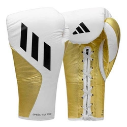 Rękawice bokserskie Adidas Speed TILT 750 biały/złoty